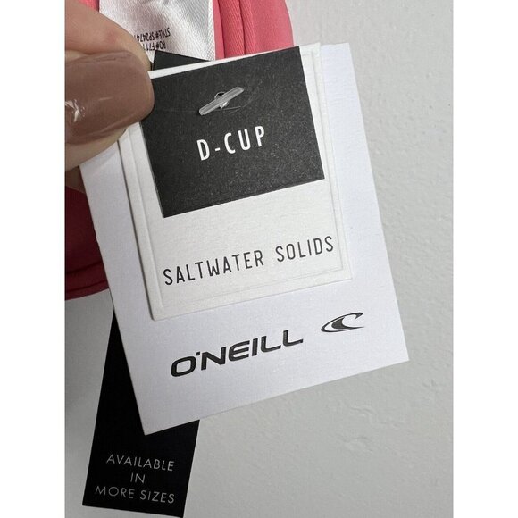 O’Neill Saltwater Solids Seville Underwire Bikini top Medium D Cup Pink NWT - Picture 6 of 6